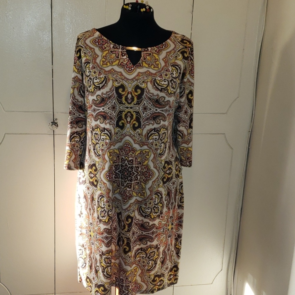 SOLD New Charter Club  Multi Color Dress